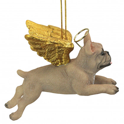 Toscano - Honor Your Pet French Bulldog Holiday Dog Angel Ornament