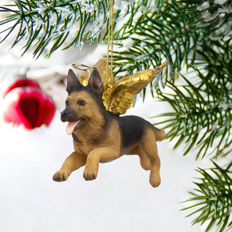 Toscano - Honor Your Pet German Shepherd Holiday Dog Angel Ornament