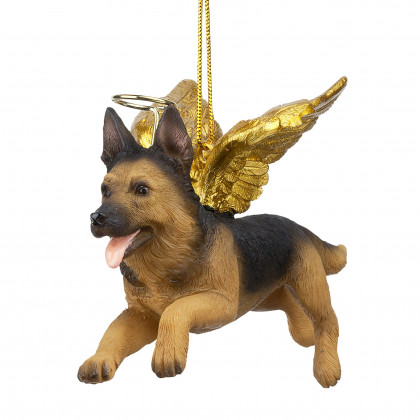 Toscano - Honor Your Pet German Shepherd Holiday Dog Angel Ornament