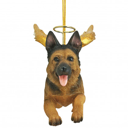 Toscano - Honor Your Pet German Shepherd Holiday Dog Angel Ornament
