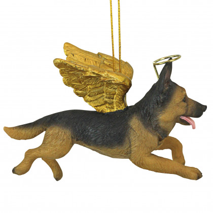 Toscano - Honor Your Pet German Shepherd Holiday Dog Angel Ornament