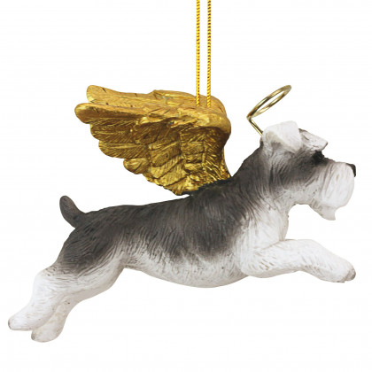 Toscano - Honor Your Pet Mini Schnauzer Holiday Dog Angel Ornament