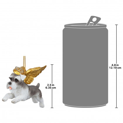 Toscano - Honor Your Pet Mini Schnauzer Holiday Dog Angel Ornament