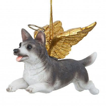 Toscano - Honor Your Pet Siberian Husky Holiday Dog Angel Ornament