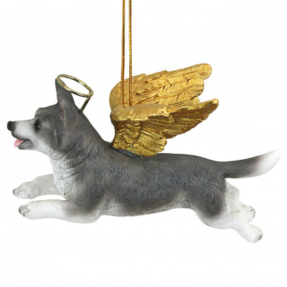 Toscano - Honor Your Pet Siberian Husky Holiday Dog Angel Ornament
