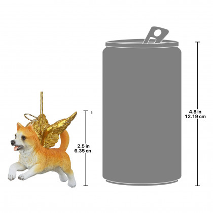 Toscano - Honor Your Pet Welsh Corgi Holiday Dog Angel Ornament