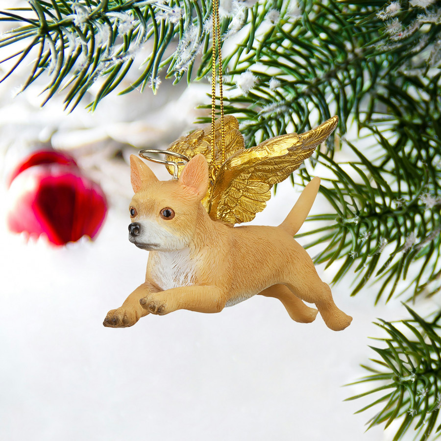 Toscano - Honor Your Pet Chihuahua Holiday Dog Angel Ornament
