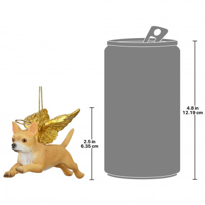 Toscano - Honor Your Pet Chihuahua Holiday Dog Angel Ornament