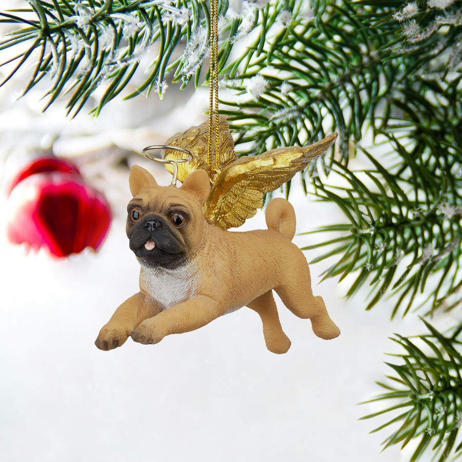Toscano - Honor Your Pet Pug Holiday Dog Angel Ornament