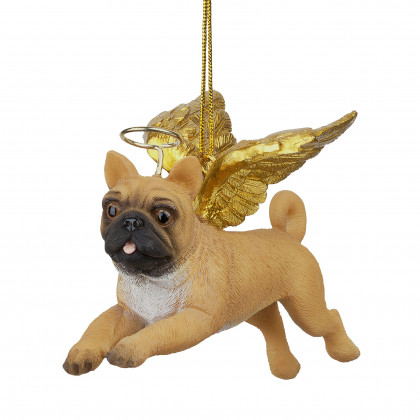 Toscano - Honor Your Pet Pug Holiday Dog Angel Ornament