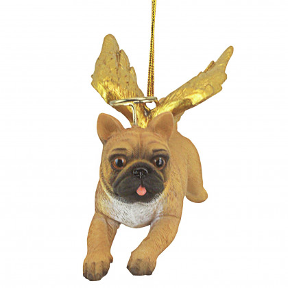 Toscano - Honor Your Pet Pug Holiday Dog Angel Ornament
