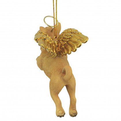 Toscano - Honor Your Pet Pug Holiday Dog Angel Ornament