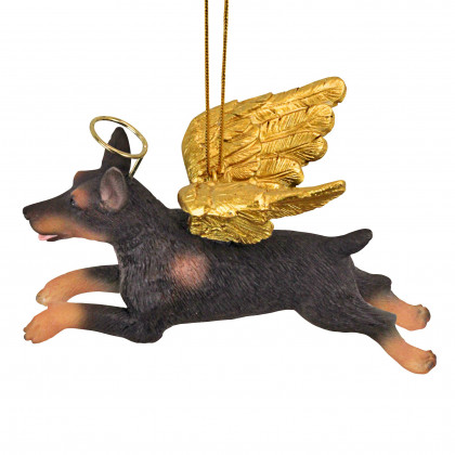 Toscano - Honor Your Pet Doberman Holiday Dog Angel Ornament