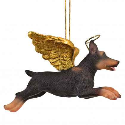Toscano - Honor Your Pet Doberman Holiday Dog Angel Ornament