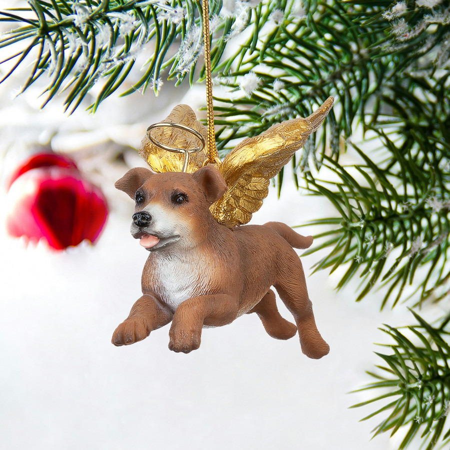 Toscano - Honor Your Pet Pit Bull Holiday Dog Angel Ornament