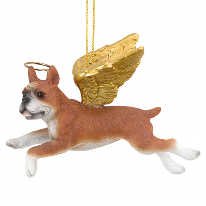 Toscano - Honor Your Pet Boxer Holiday Dog Angel Ornament