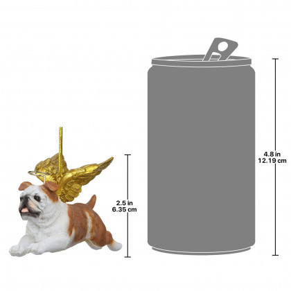 Toscano - Honor Your Pet Bulldog Holiday Dog Angel Ornament