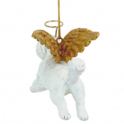 Toscano - Honor Your Pet Maltese Holiday Dog Angel Ornament