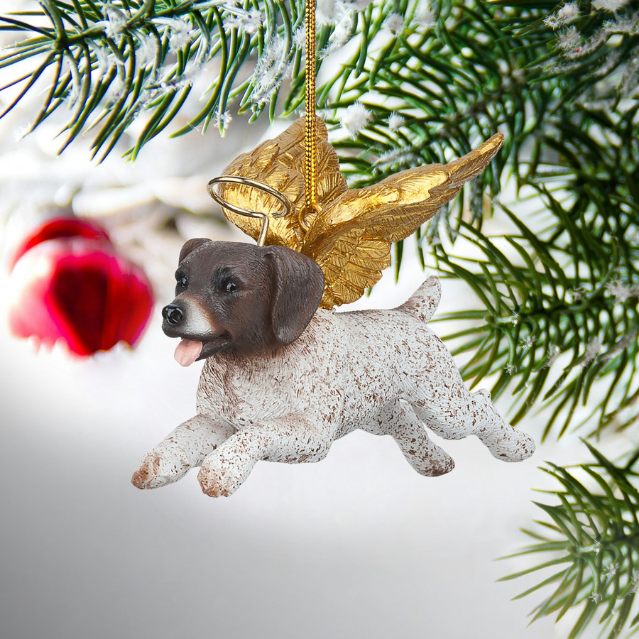 Toscano - Honor Your Pet Pointer Holiday Dog Angel Ornament