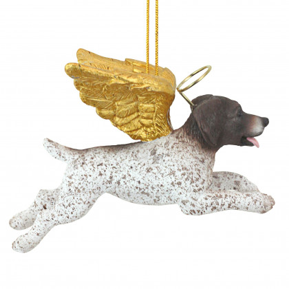 Toscano - Honor Your Pet Pointer Holiday Dog Angel Ornament