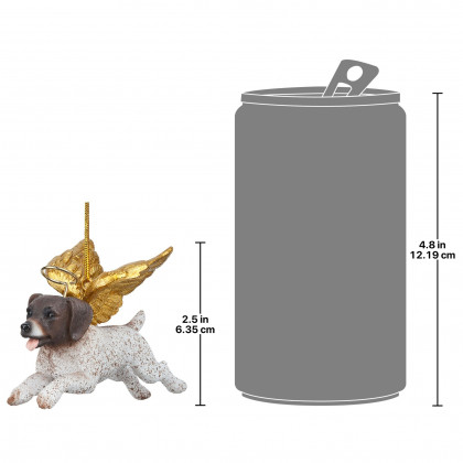 Toscano - Honor Your Pet Pointer Holiday Dog Angel Ornament