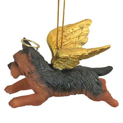 Toscano - Honor Your Pet Yorkie Holiday Dog Angel Ornament