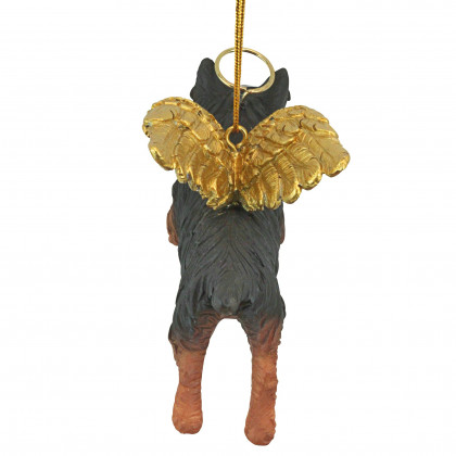 Toscano - Honor Your Pet Yorkie Holiday Dog Angel Ornament