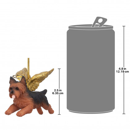 Toscano - Honor Your Pet Yorkie Holiday Dog Angel Ornament