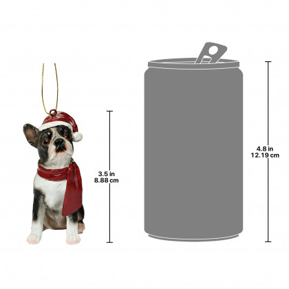 Toscano - Boston Terrier Holiday Dog Ornament Pet Decoration