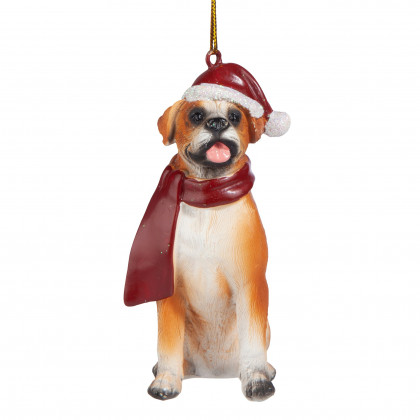 Toscano - Boxer Holiday Dog Ornament Pet Decoration