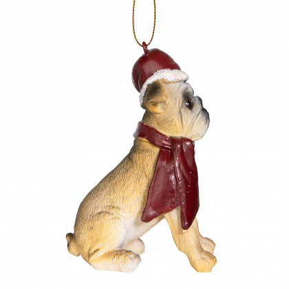 Toscano - Bulldog Holiday Dog Ornament Pet Decoration