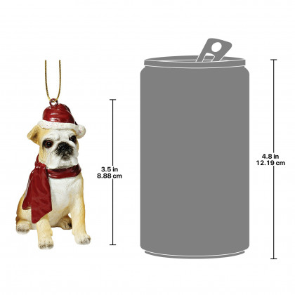Toscano - Bulldog Holiday Dog Ornament Pet Decoration