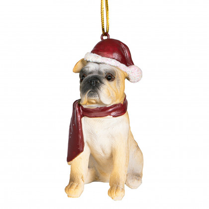 Toscano - Bulldog Holiday Dog Ornament Pet Decoration
