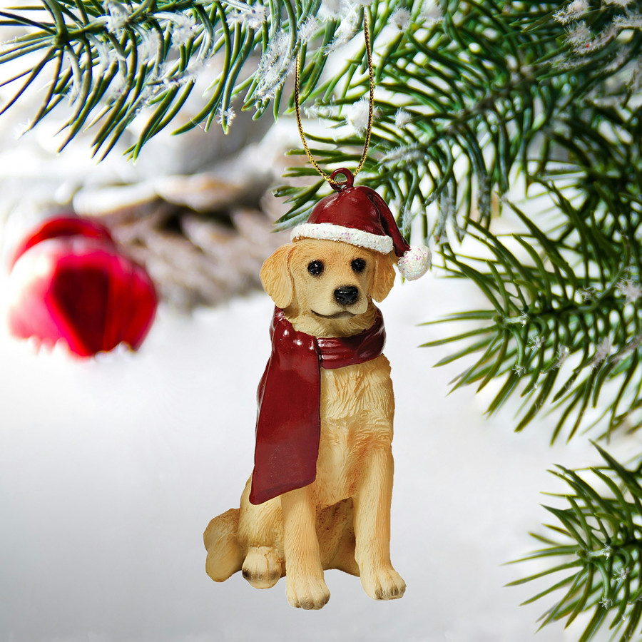 Toscano - Golden Retriever Holiday Dog Ornament Pet Decoration