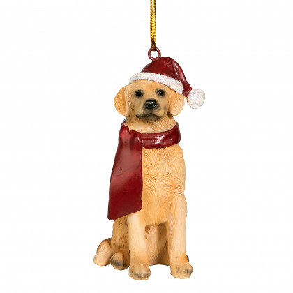 Toscano - Golden Retriever Holiday Dog Ornament Pet Decoration
