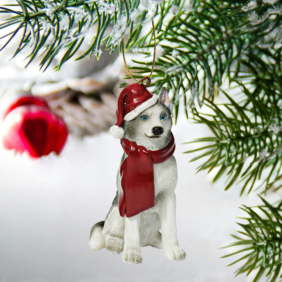 Toscano - Siberian Husky Holiday Dog Ornament Pet Decoration