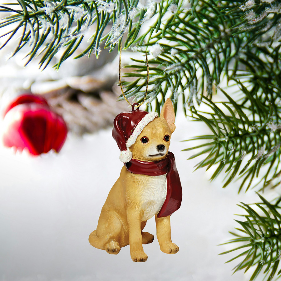 Toscano - Chihuahua Holiday Dog Ornament Pet Decoration
