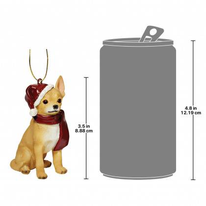 Toscano - Chihuahua Holiday Dog Ornament Pet Decoration