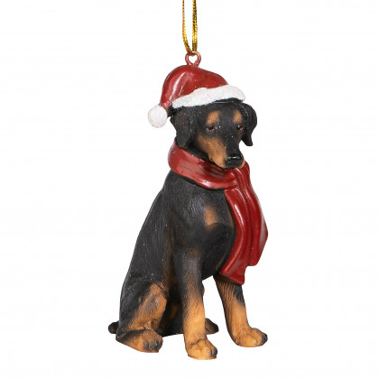 Toscano - Doberman Pinscher Holiday Dog Ornament Pet Decoration