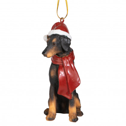 Toscano - Doberman Pinscher Holiday Dog Ornament Pet Decoration