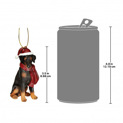 Toscano - Doberman Pinscher Holiday Dog Ornament Pet Decoration