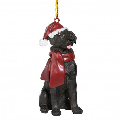 Toscano - Black Labrador Retriever Holiday Dog Ornament Pet Decoration