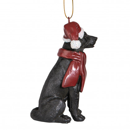 Toscano - Black Labrador Retriever Holiday Dog Ornament Pet Decoration