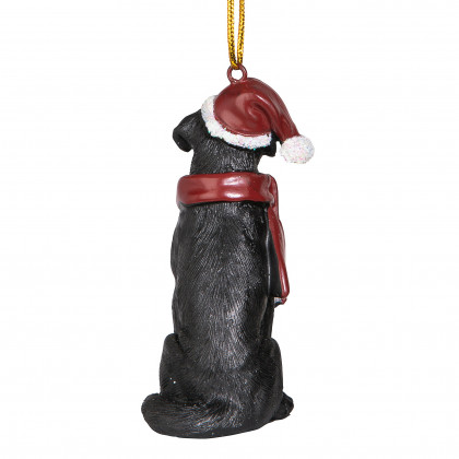 Toscano - Black Labrador Retriever Holiday Dog Ornament Pet Decoration