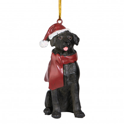 Toscano - Black Labrador Retriever Holiday Dog Ornament Pet Decoration