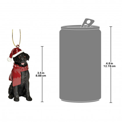 Toscano - Black Labrador Retriever Holiday Dog Ornament Pet Decoration