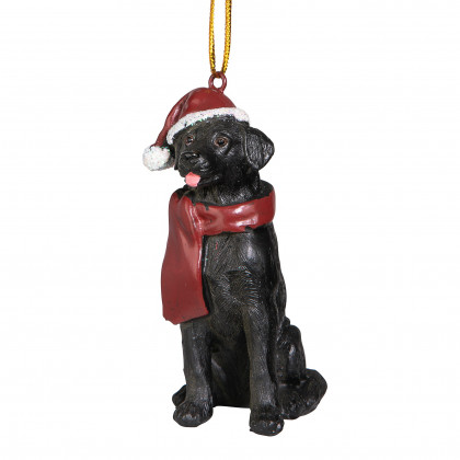 Toscano - Black Labrador Retriever Holiday Dog Ornament Pet Decoration