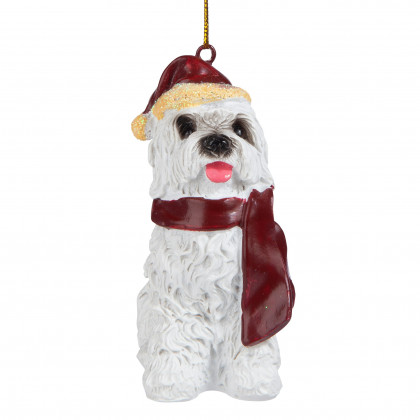 Toscano - Maltese Holiday Dog Ornament Pet Decoration