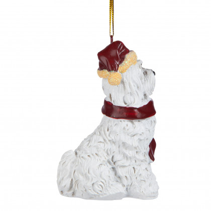 Toscano - Maltese Holiday Dog Ornament Pet Decoration