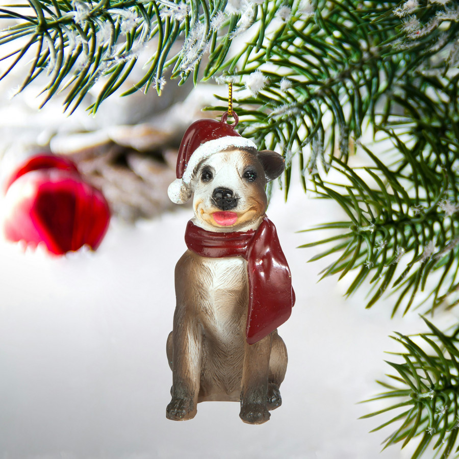 Toscano - Pitbull Holiday Dog Ornament Pet Decoration